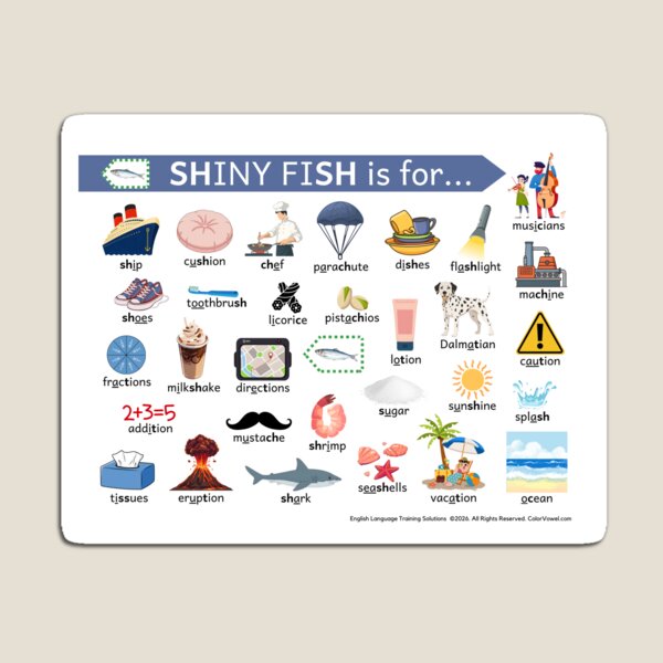 Item preview, SHINY FISH is for...  Picture Dictionary designed and sold by ColorVowel.