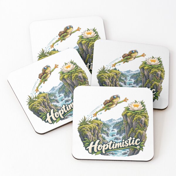 Item preview, Hoptimistic – The Frog's Impossible Leap designed and sold by Animal Puns.