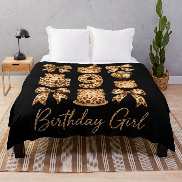 Item preview, 9Th Birthday Girl Leopard Coquette Bow 9 Year Old Bday Party designed and sold by PAROSSA.