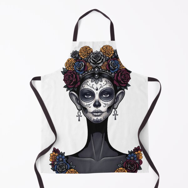 Item preview, Catrina Colorful Sugar Skull Illustration designed and sold by  Ojo de Lilith.