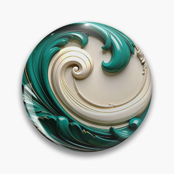 Item preview, Sculptural Jade with Gold Enamel designed and sold by Vicky Brago-Mitchell®.