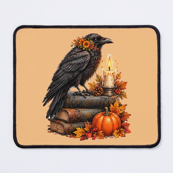 Item preview, Gothic Black Raven Halloween Autumn designed and sold by DrAsmaaMohamed.