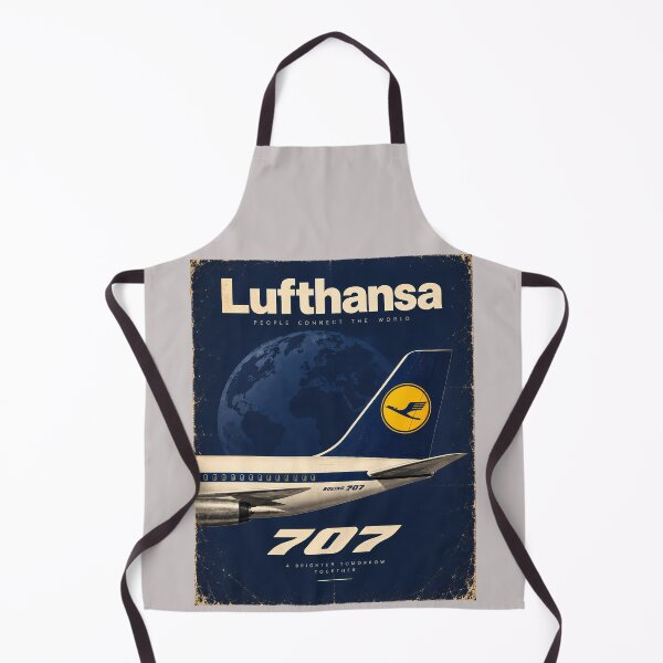 Item preview, Lufthansa Boeing 707 Vintage Airline Poster designed and sold by malero-design.