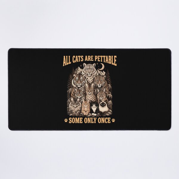 Item preview, Funny All Cats Are Pettable Some Only Once Wild Vintage designed and sold by PAROSSA.