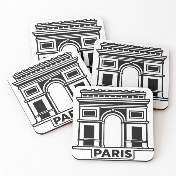 Artikelvorschau, Paris Arc de Triomphe Wahrzeichen Silhouette Souvenir Design entworfen und verkauft von Kenzie & Co.