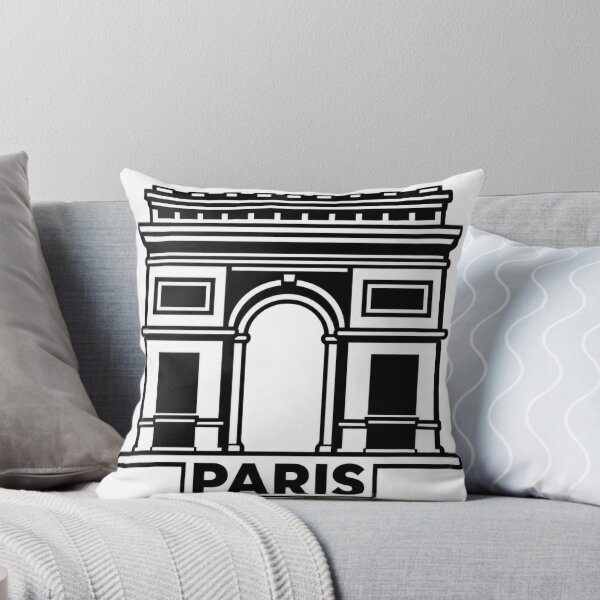 Aperçu de l'œuvre Paris Arc de Triomphe Landmark Silhouette Souvenir Design créée et vendue par Kenzie & Co.