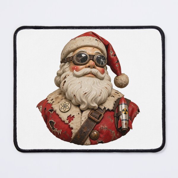 Item preview, Fallout Santa With Cracked Goggles And Rocket Harness designed and sold by IllustrifyArts.