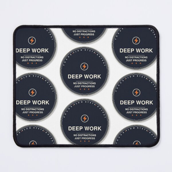 Item preview, Deep Work Fashion Sticker | Retro Focus Badge Decal - No Distractions designed and sold by mryan78.