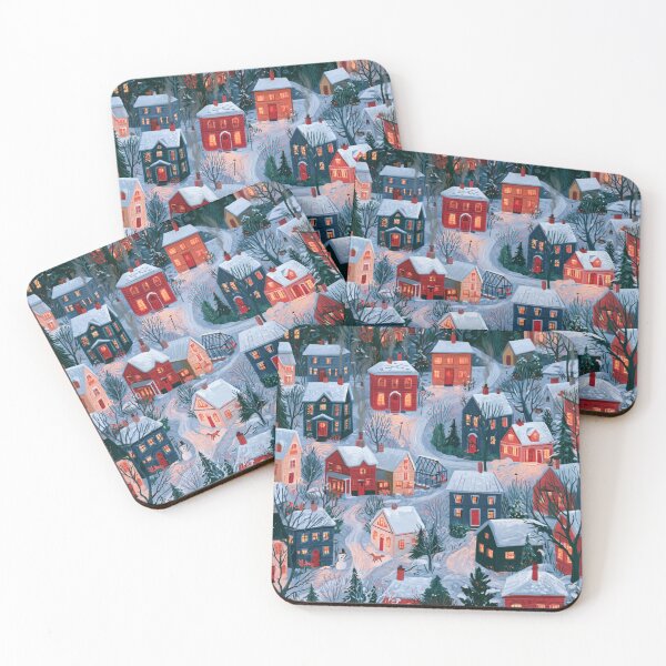Item preview, Cozy Little Winter Town designed and sold by bubblyrainbow.