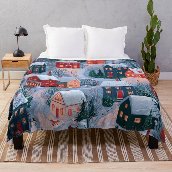 Item preview, Cozy Little Winter Town designed and sold by bubblyrainbow.