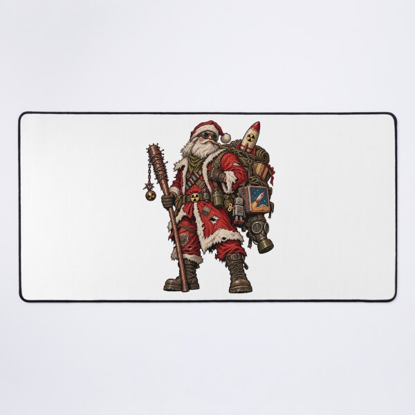 Item preview, Fallout Santa With Spiked Bat Cigar And Supply Pack designed and sold by IllustrifyArts.