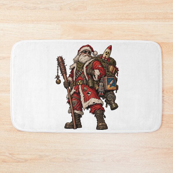 Item preview, Fallout Santa With Spiked Bat Cigar And Supply Pack designed and sold by IllustrifyArts.