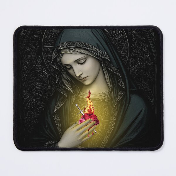 Item preview, Our Lady of Assumption with Sacred Heart designed and sold by Firetrail Studio.