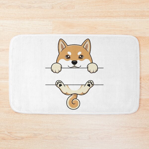 Item preview, Cute Peeking Shiba Inu Split Monogram designed and sold by PetalsPaws.