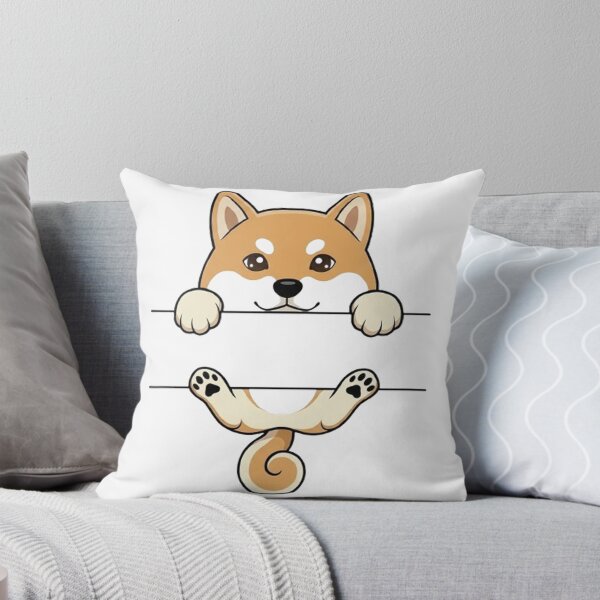 Item preview, Cute Peeking Shiba Inu Split Monogram designed and sold by PetalsPaws.
