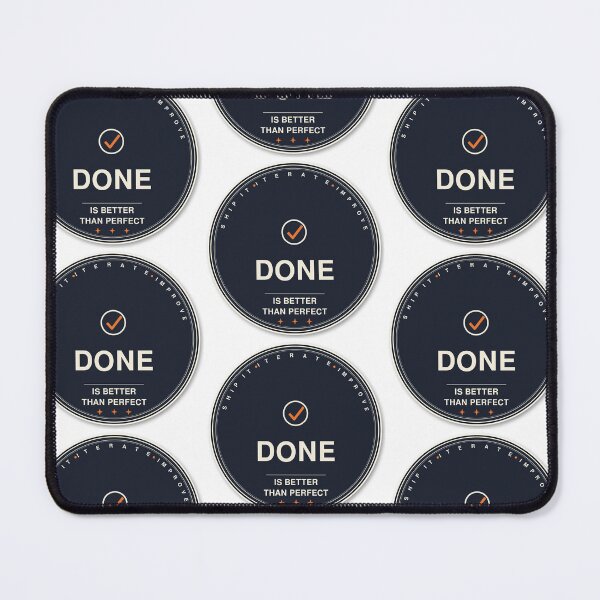 Item preview, Done Is Better Than Perfect Sticker | Retro Productivity Badge Decal designed and sold by mryan78.