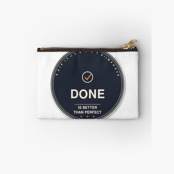 Item preview, Done Is Better Than Perfect Sticker | Retro Productivity Badge Decal designed and sold by mryan78.