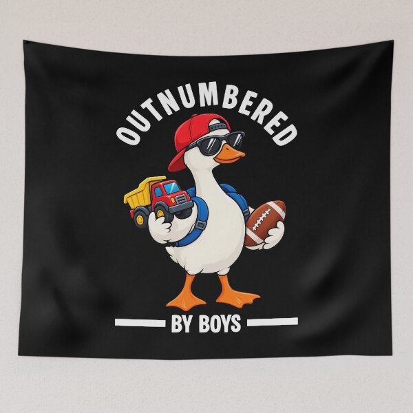Item preview, Outnumbered by Boys Duck Cute Graphic Boy Mom Gift designed and sold by Teetreasure2.