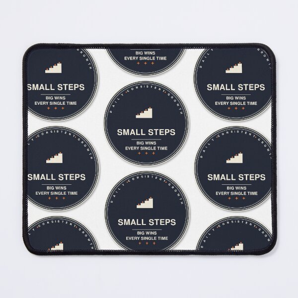 Item preview, Small Steps Big Wins Sticker | Retro Motivational Badge Decal designed and sold by mryan78.