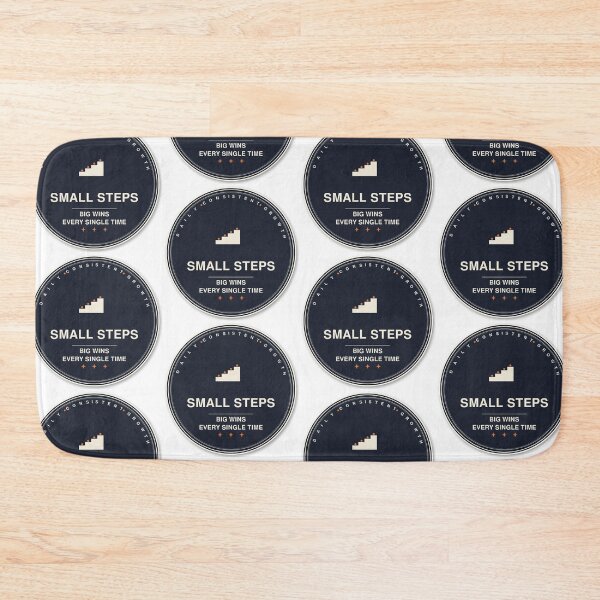 Item preview, Small Steps Big Wins Sticker | Retro Motivational Badge Decal designed and sold by mryan78.