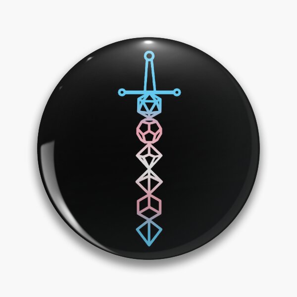 Item preview, Trans Pride D&D Dice Sword designed and sold by PerchingCrow.