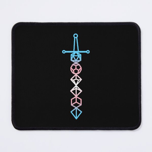 Item preview, Trans Pride D&D Dice Sword designed and sold by PerchingCrow.