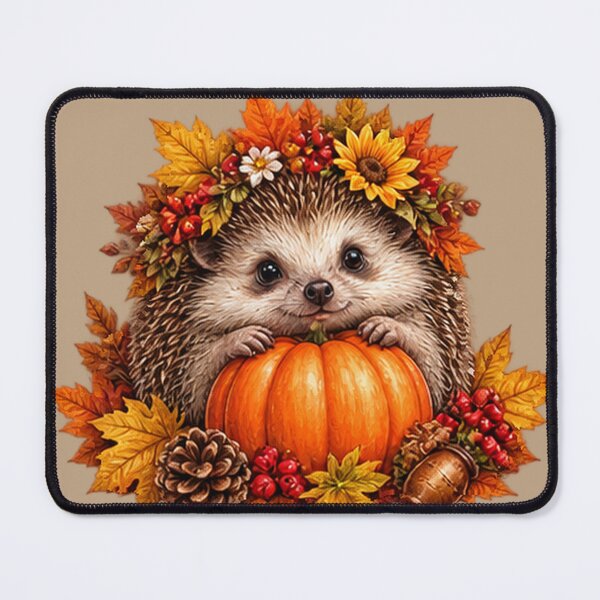 Item preview, Cozy Hedgehog Pumpkin Fall Autumn designed and sold by DrAsmaaMohamed.