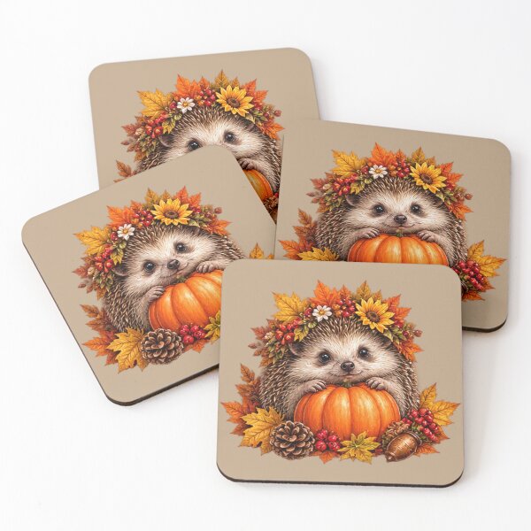 Item preview, Cozy Hedgehog Pumpkin Fall Autumn designed and sold by DrAsmaaMohamed.