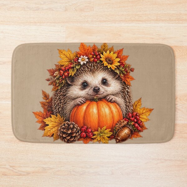 Item preview, Cozy Hedgehog Pumpkin Fall Autumn designed and sold by DrAsmaaMohamed.