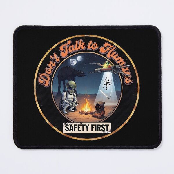 Item preview, Sci-Fi Campfire Parody - Retro Space Comic (Don't Talk To Humans) designed and sold by AeroCodeDesigns.
