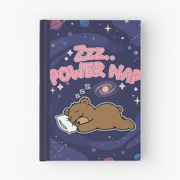 Item preview, Zzz Power Nap Sleeping Bear Kawaii Cartoon designed and sold by Taridesign.