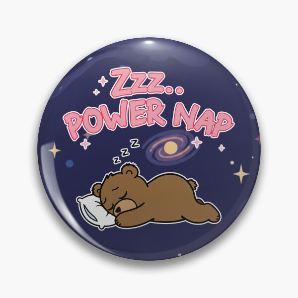 Item preview, Zzz Power Nap Sleeping Bear Kawaii Cartoon designed and sold by Taridesign.