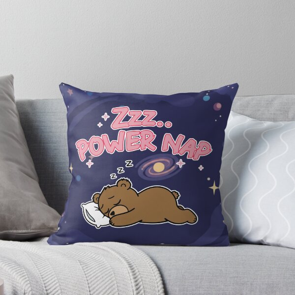 Item preview, Zzz Power Nap Sleeping Bear Kawaii Cartoon designed and sold by Taridesign.