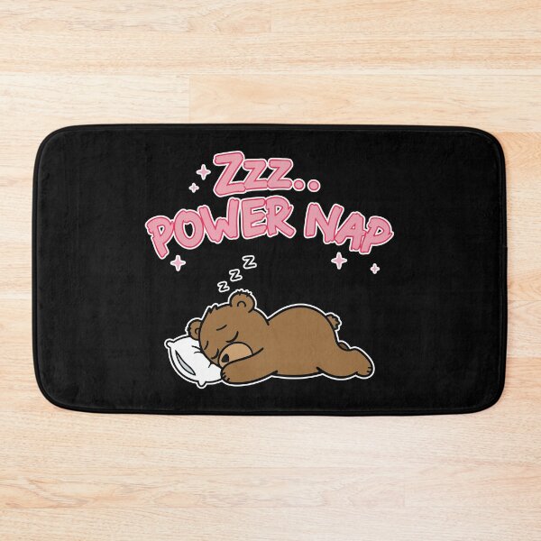 Item preview, Zzz Power Nap Sleeping Bear Kawaii Cartoon designed and sold by Taridesign.