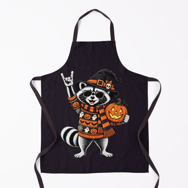 Item preview, Rocking Halloween Raccoon Witch Hat Sunglasses Pumpkin designed and sold by Infinitee8hirts.