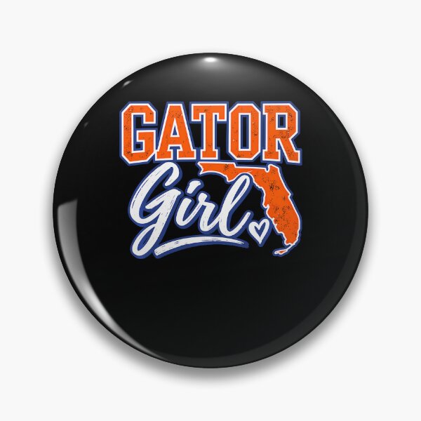 Artikelvorschau, Gator Girl Florida Map Shape College Souvenir entworfen und verkauft von PAROSSA.