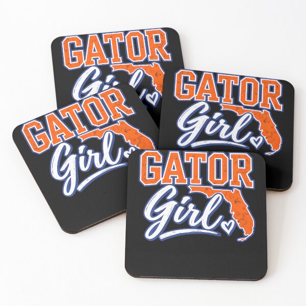 Artikelvorschau, Gator Girl Florida Map Shape College Souvenir entworfen und verkauft von PAROSSA.