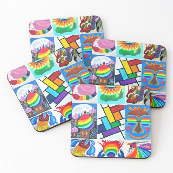 Item preview, RAINBOW-DROPS: Pride Mosaic of Life designed and sold by SamuraiSixCoin.
