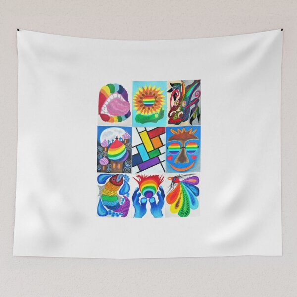 Item preview, RAINBOW-DROPS: Pride Mosaic of Life designed and sold by SamuraiSixCoin.