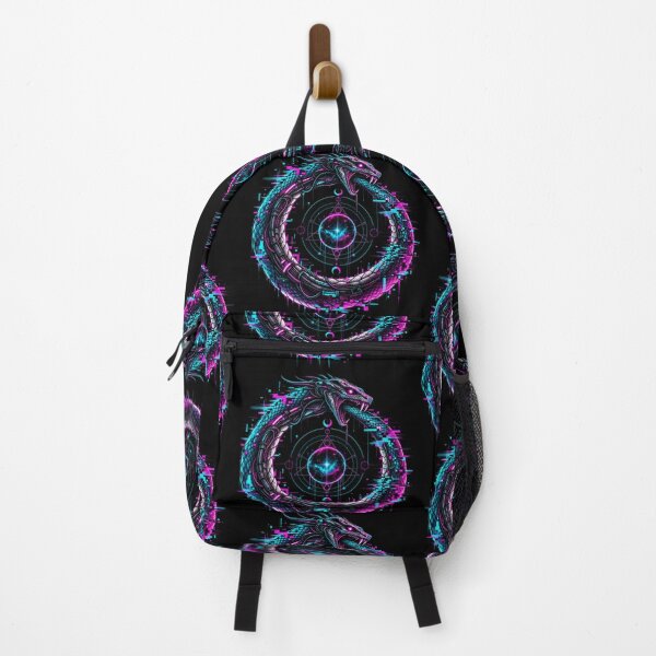 Item preview, Ouroboros Symbol – Cyber Glitch Eternal Serpent designed and sold by JupiterGlitchEmpire.