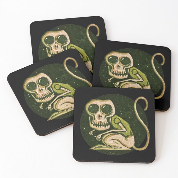 Item preview, Cosmic Monkey Astronaut Vintage Space Surrealist Art designed and sold by Facelessart.