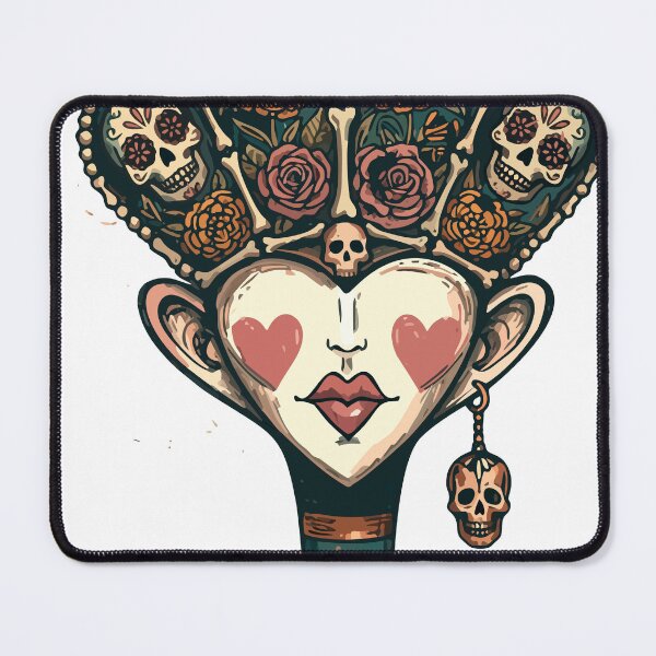 Item preview, Catrina Bone Crown | Vintage Day of the Dead Tarot Art designed and sold by Ojo de Lilith.