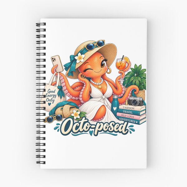 Item preview, Octo-posed – The Fashionable Octopus designed and sold by Animal Puns.