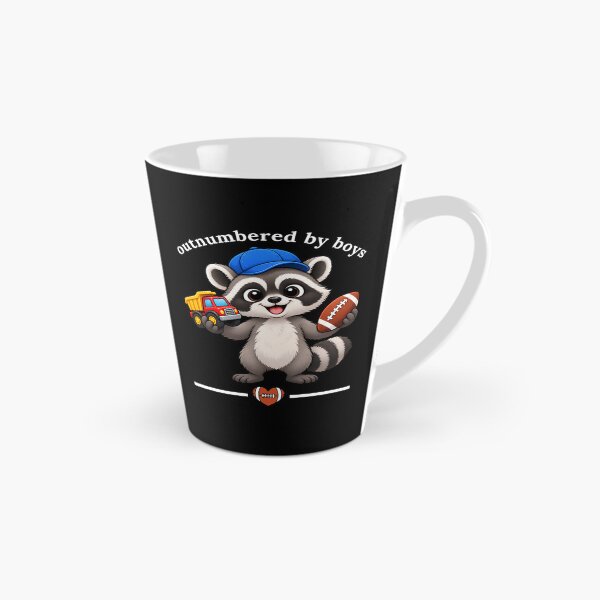 Item preview, Outnumbered by Boys Raccoon Funny Boy Mom Gift designed and sold by Teetreasure2.