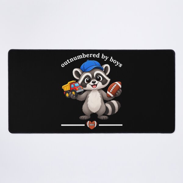 Item preview, Outnumbered by Boys Raccoon Funny Boy Mom Gift designed and sold by Teetreasure2.