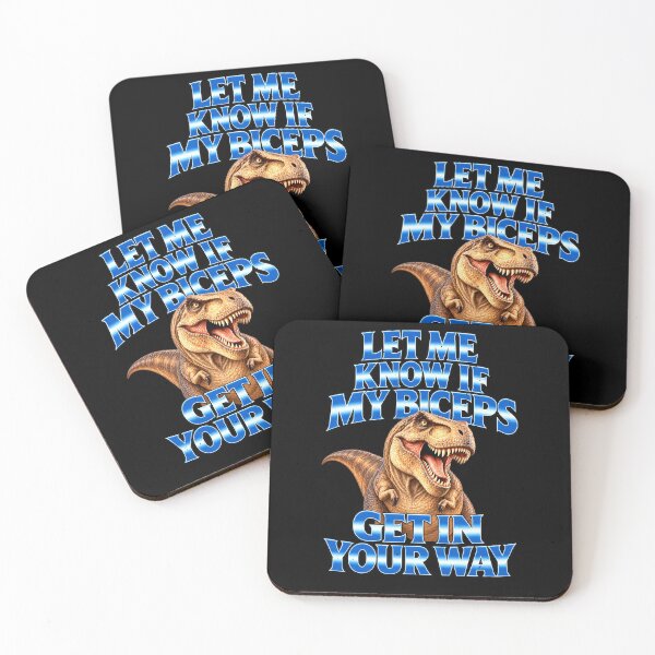 Item preview, Funny T Rex Let Me Know If My Biceps Get In The Way Art designed and sold by elderberry.