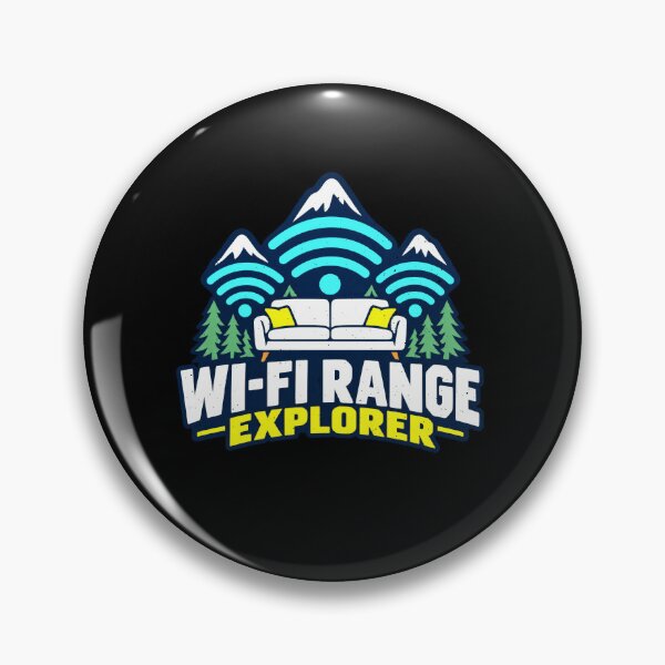 Item preview, Funny Wi-Fi Range Explorer Mountain Humor Art designed and sold by elderberry.