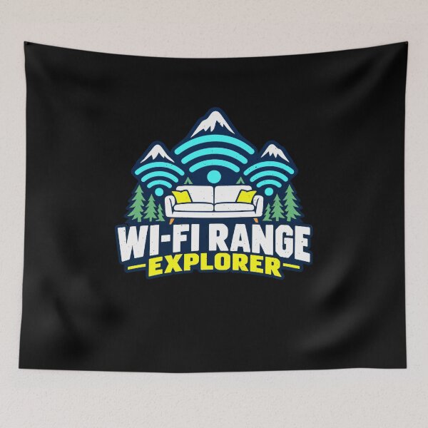 Item preview, Funny Wi-Fi Range Explorer Mountain Humor Art designed and sold by elderberry.