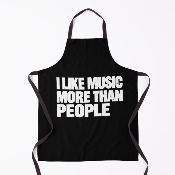Item preview, Funny I Like Music More Than People Introvert Humor Art designed and sold by elderberry.
