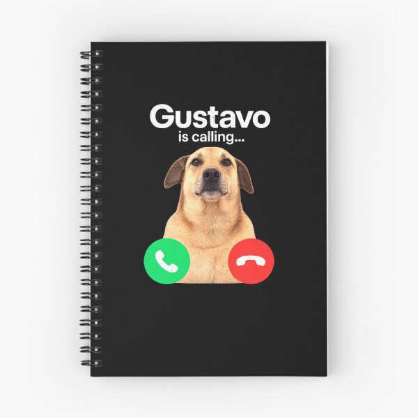Item preview, Funny Gustavo Is Calling Dog Meme Humor Art designed and sold by elderberry.